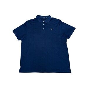 Men's Shirt Polo Ralph Lauren Classic Fit Stretch Mesh Polo Shirt XL Navy